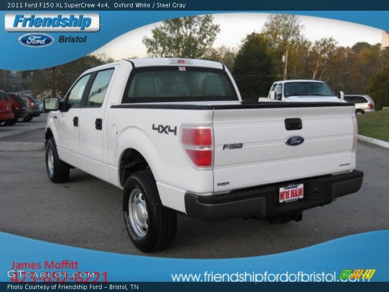 Oxford White / Steel Gray 2011 Ford F150 XL SuperCrew 4x4