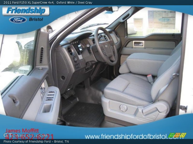 Oxford White / Steel Gray 2011 Ford F150 XL SuperCrew 4x4
