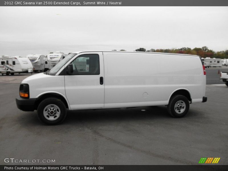 Summit White / Neutral 2012 GMC Savana Van 2500 Extended Cargo