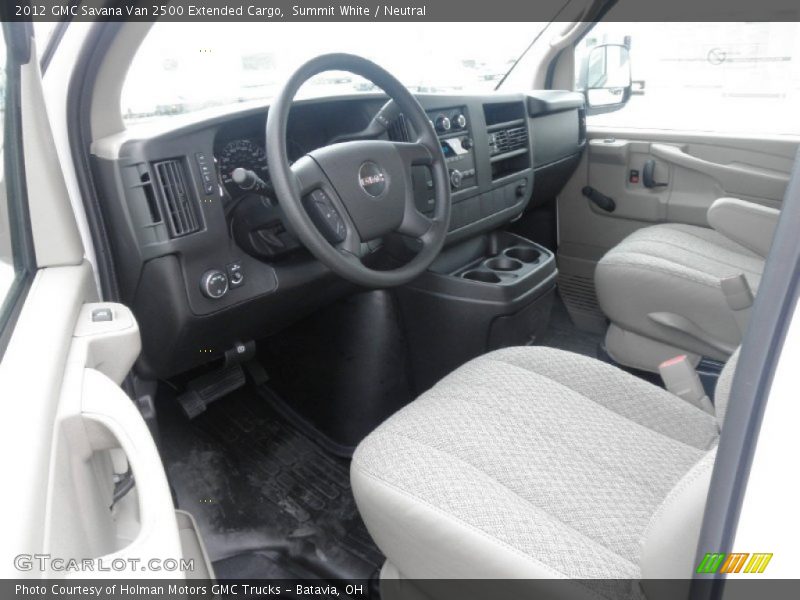 Summit White / Neutral 2012 GMC Savana Van 2500 Extended Cargo