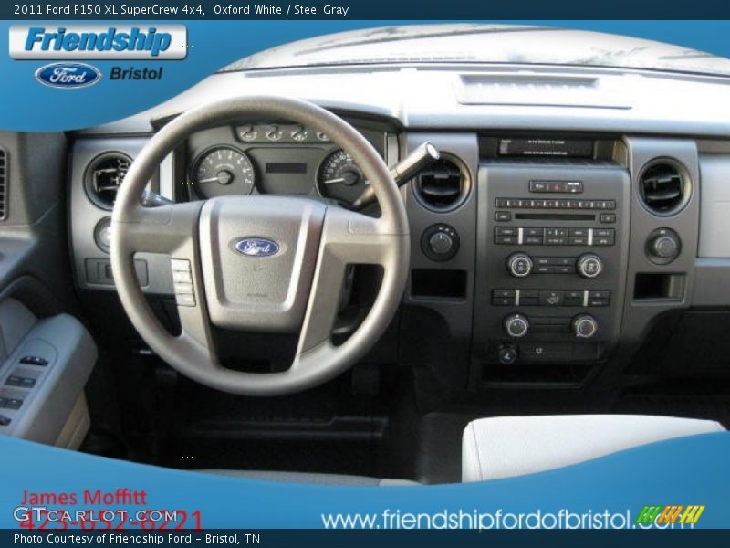 Oxford White / Steel Gray 2011 Ford F150 XL SuperCrew 4x4