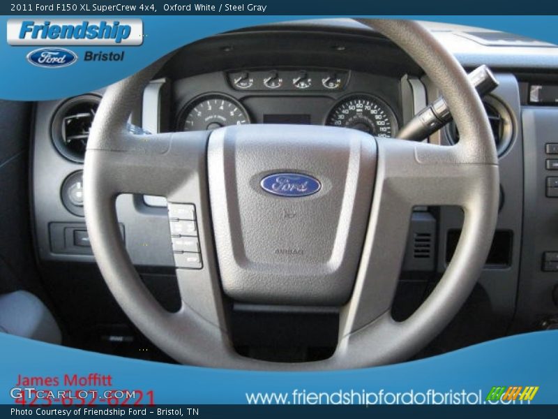 Oxford White / Steel Gray 2011 Ford F150 XL SuperCrew 4x4