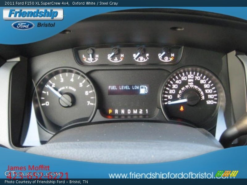 Oxford White / Steel Gray 2011 Ford F150 XL SuperCrew 4x4