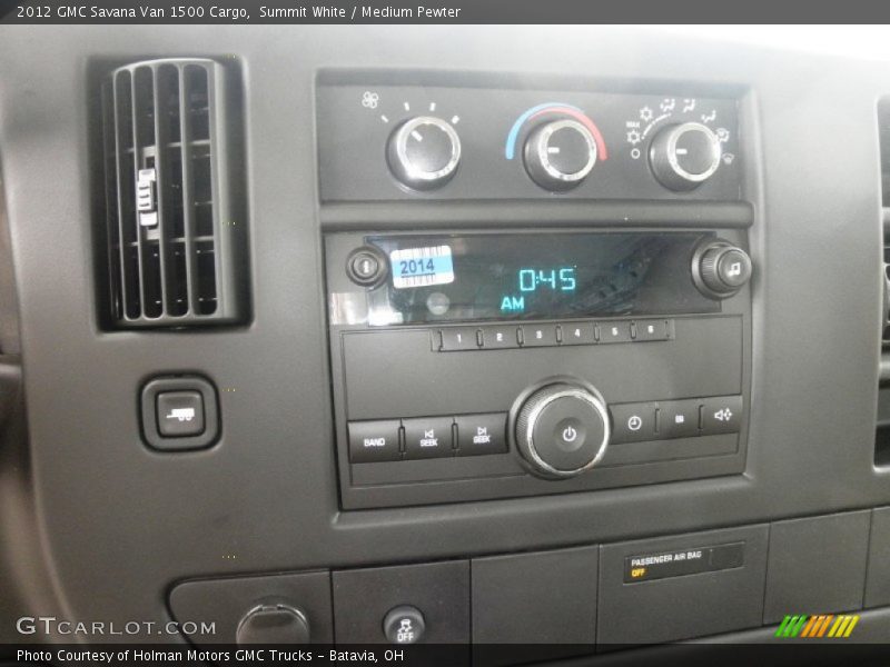 Summit White / Medium Pewter 2012 GMC Savana Van 1500 Cargo