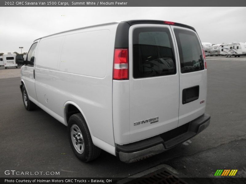 Summit White / Medium Pewter 2012 GMC Savana Van 1500 Cargo