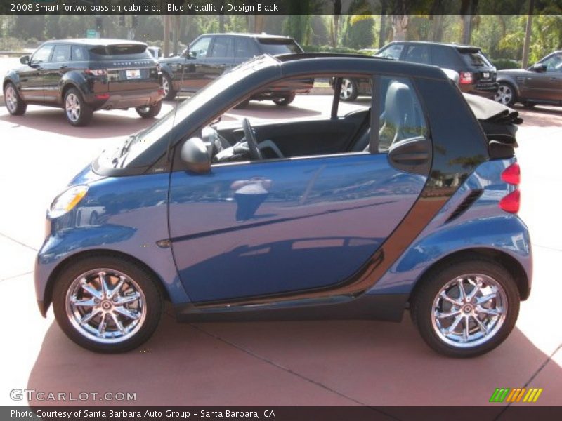 Blue Metallic / Design Black 2008 Smart fortwo passion cabriolet
