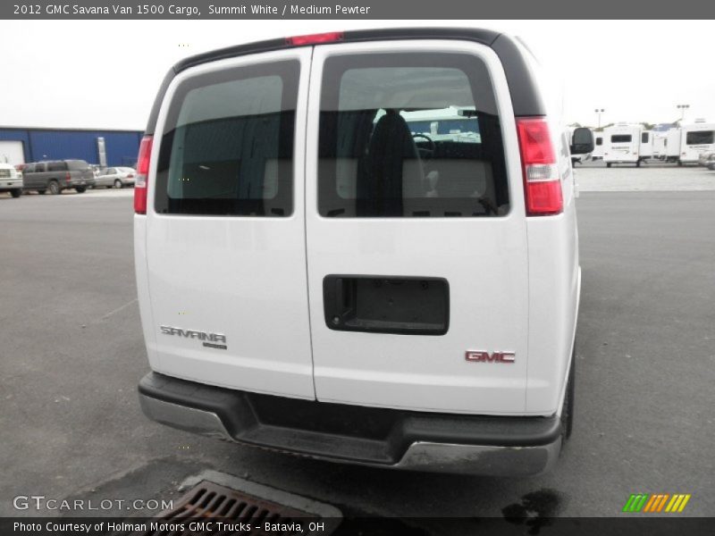 Summit White / Medium Pewter 2012 GMC Savana Van 1500 Cargo