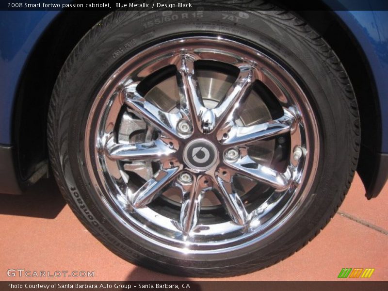 Blue Metallic / Design Black 2008 Smart fortwo passion cabriolet