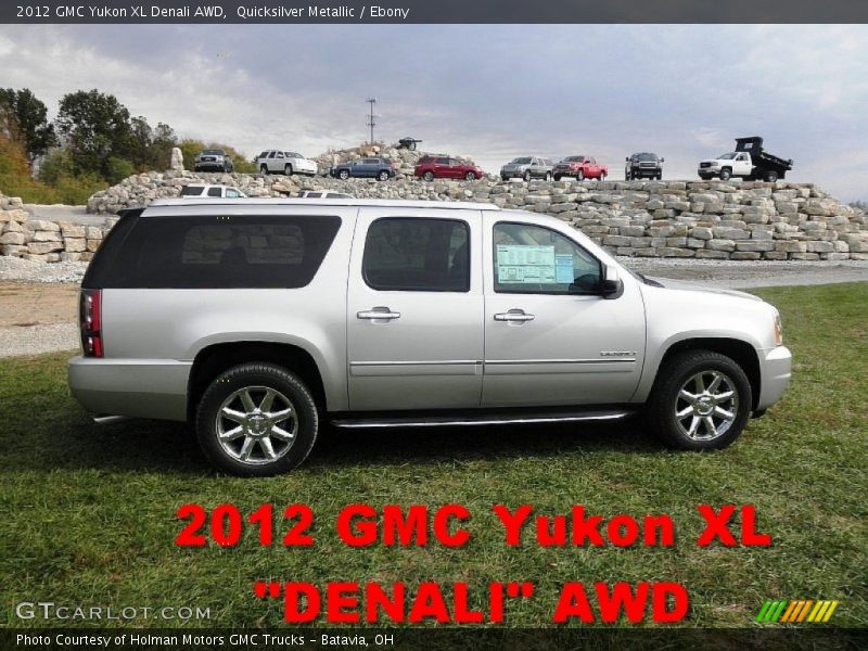 Quicksilver Metallic / Ebony 2012 GMC Yukon XL Denali AWD