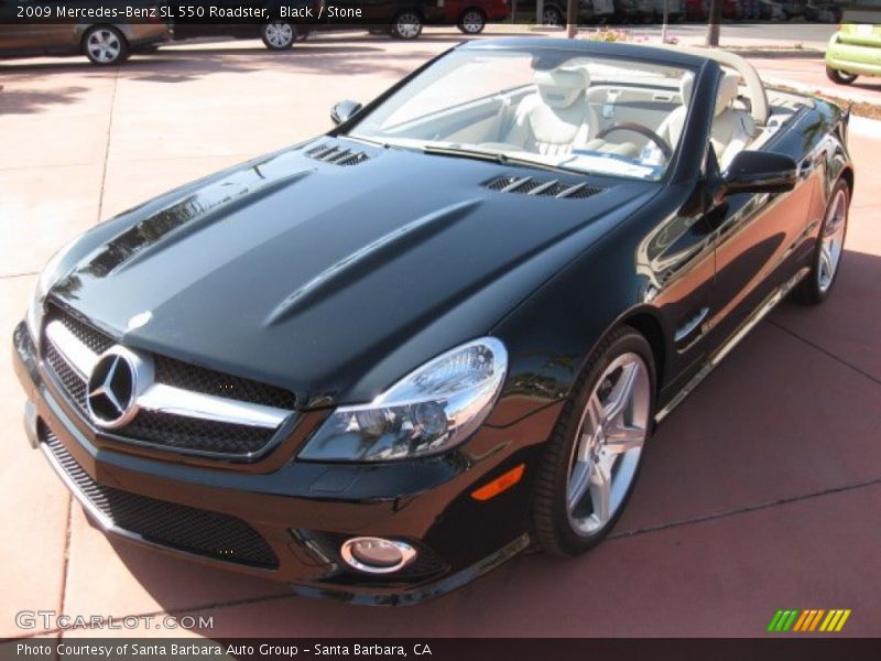 Black / Stone 2009 Mercedes-Benz SL 550 Roadster