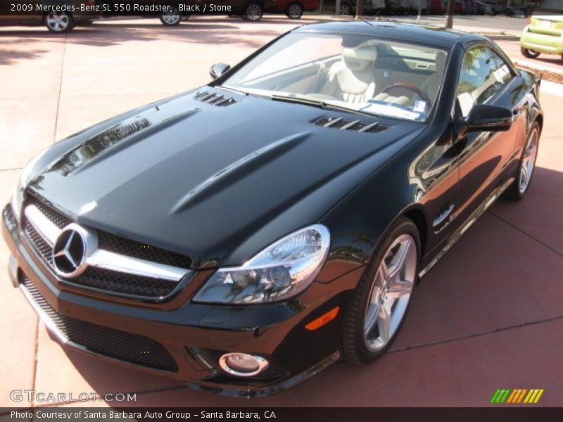 Black / Stone 2009 Mercedes-Benz SL 550 Roadster