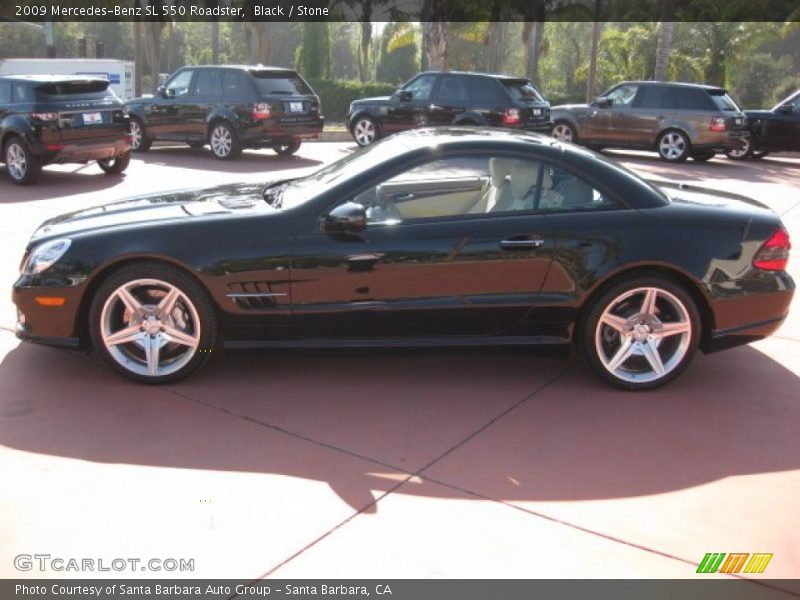 Black / Stone 2009 Mercedes-Benz SL 550 Roadster