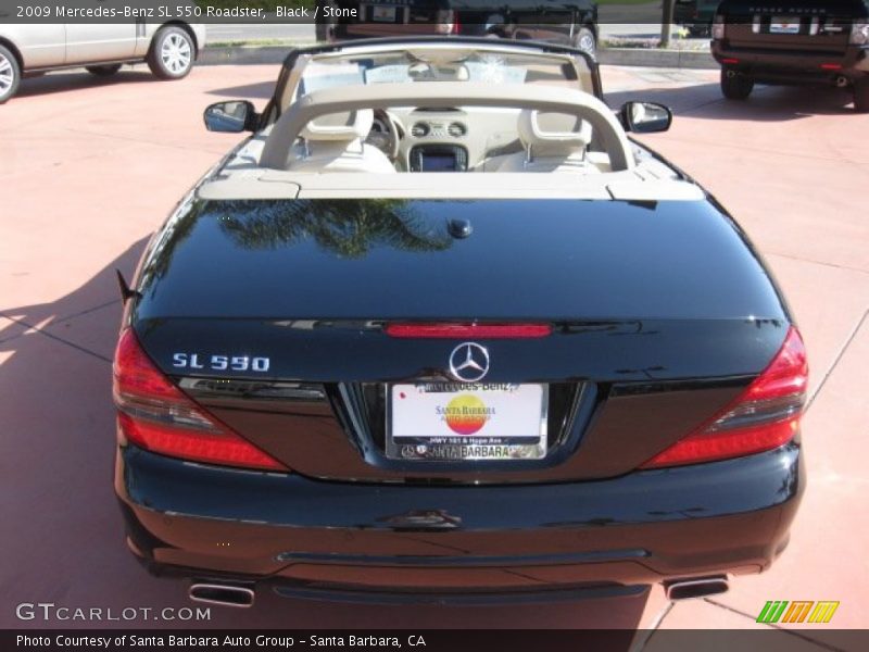 Black / Stone 2009 Mercedes-Benz SL 550 Roadster
