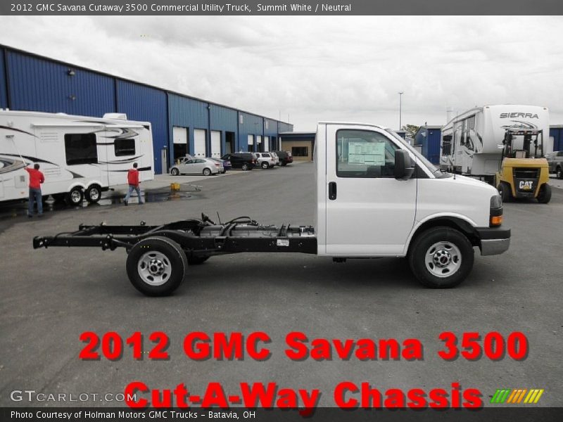Summit White / Neutral 2012 GMC Savana Cutaway 3500 Commercial Utility Truck