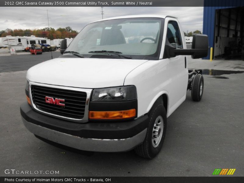 Summit White / Neutral 2012 GMC Savana Cutaway 3500 Commercial Utility Truck