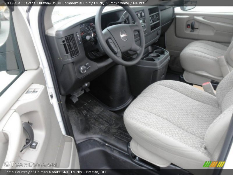  2012 Savana Cutaway 3500 Commercial Utility Truck Neutral Interior