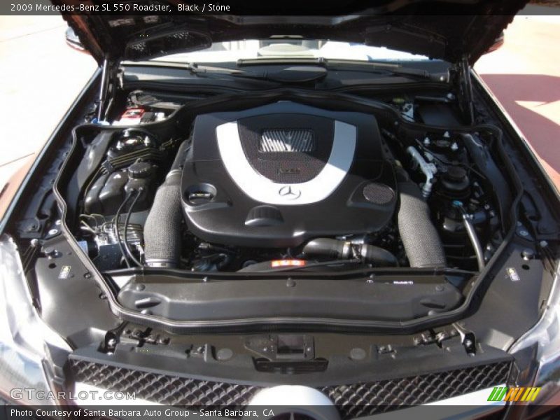 Black / Stone 2009 Mercedes-Benz SL 550 Roadster