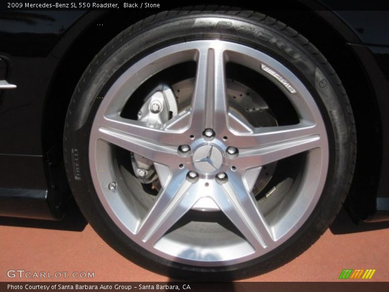 Black / Stone 2009 Mercedes-Benz SL 550 Roadster