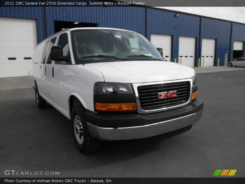 Summit White / Medium Pewter 2012 GMC Savana Van 2500 Extended Cargo