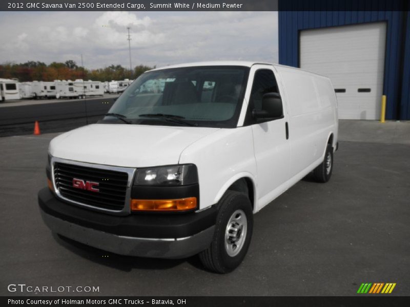 Summit White / Medium Pewter 2012 GMC Savana Van 2500 Extended Cargo