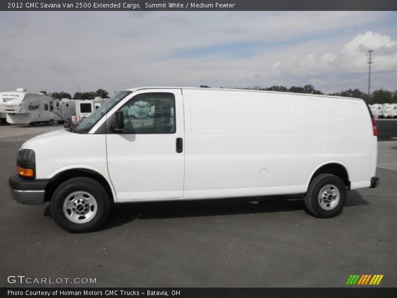 Summit White / Medium Pewter 2012 GMC Savana Van 2500 Extended Cargo