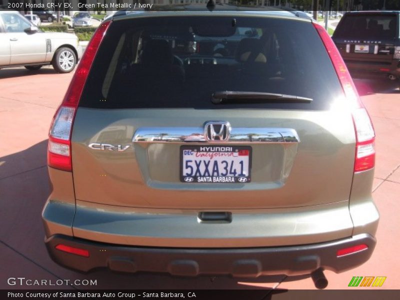 Green Tea Metallic / Ivory 2007 Honda CR-V EX
