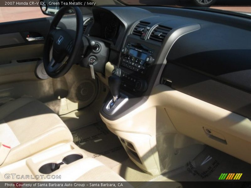 Green Tea Metallic / Ivory 2007 Honda CR-V EX