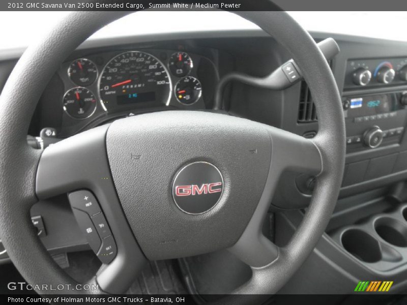 Summit White / Medium Pewter 2012 GMC Savana Van 2500 Extended Cargo