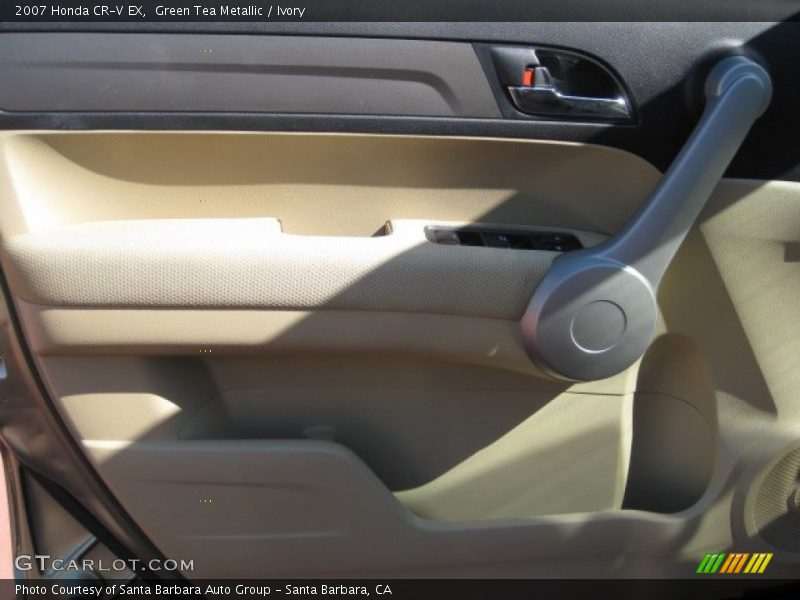 Green Tea Metallic / Ivory 2007 Honda CR-V EX