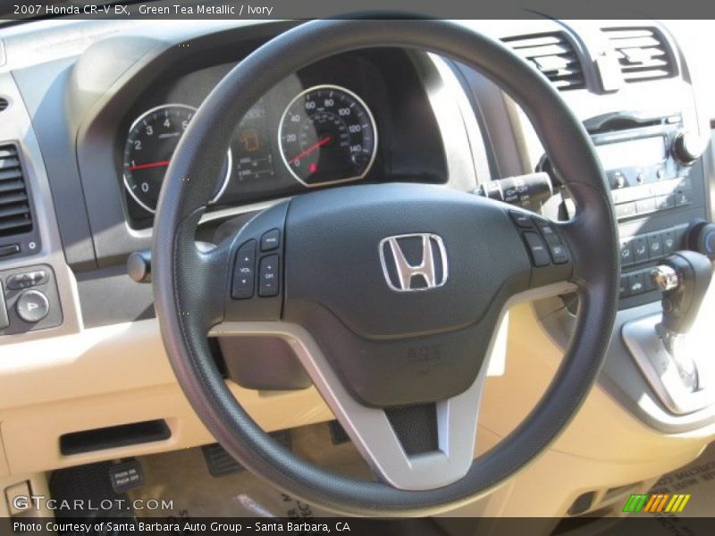 Green Tea Metallic / Ivory 2007 Honda CR-V EX