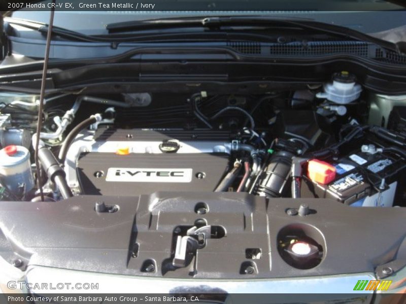 Green Tea Metallic / Ivory 2007 Honda CR-V EX