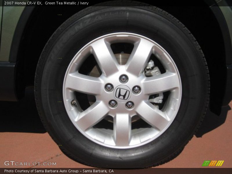 Green Tea Metallic / Ivory 2007 Honda CR-V EX