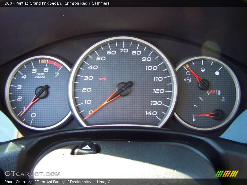 Crimson Red / Cashmere 2007 Pontiac Grand Prix Sedan