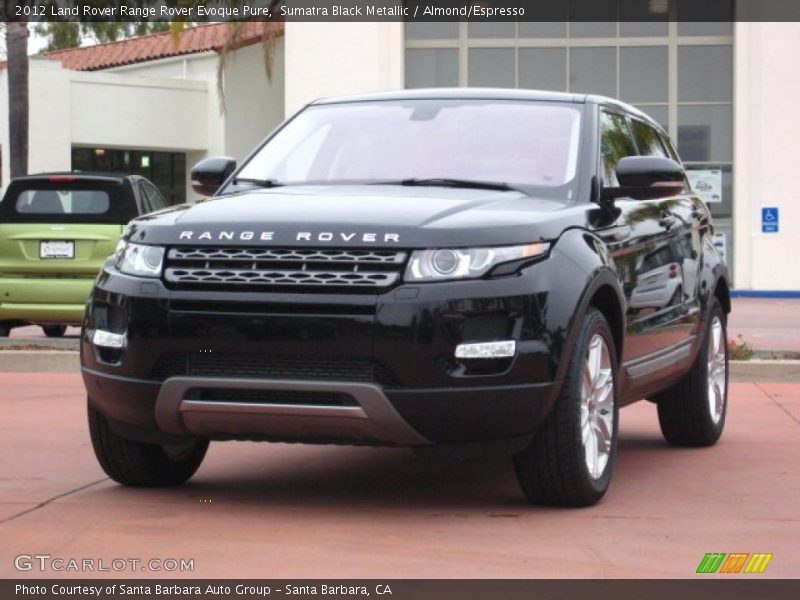 Sumatra Black Metallic / Almond/Espresso 2012 Land Rover Range Rover Evoque Pure