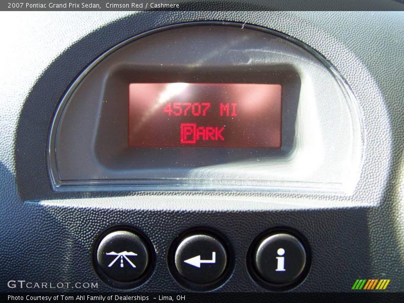 Crimson Red / Cashmere 2007 Pontiac Grand Prix Sedan