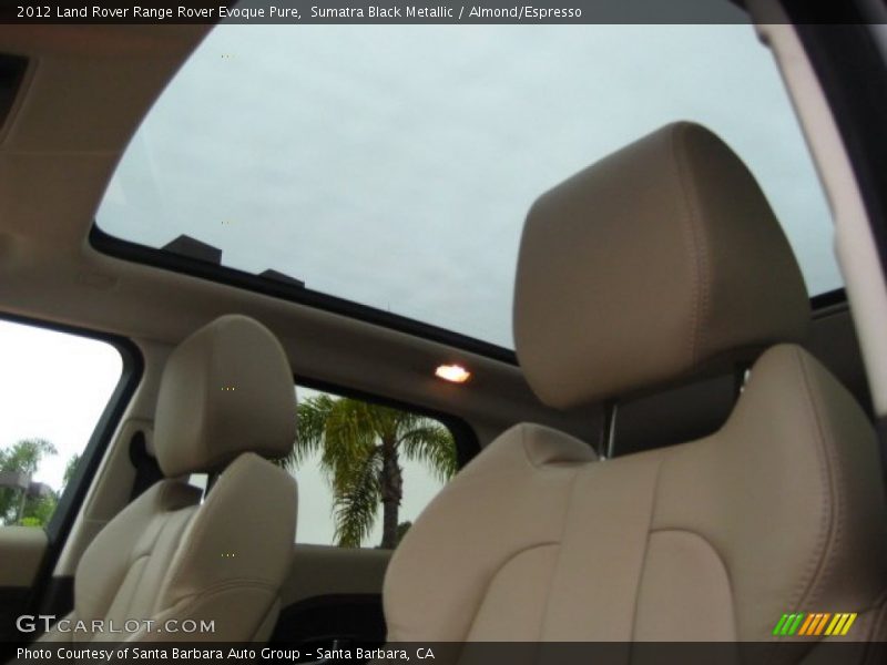 Sunroof of 2012 Range Rover Evoque Pure