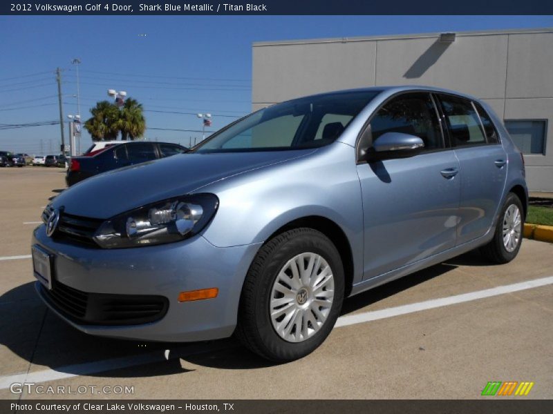Shark Blue Metallic / Titan Black 2012 Volkswagen Golf 4 Door