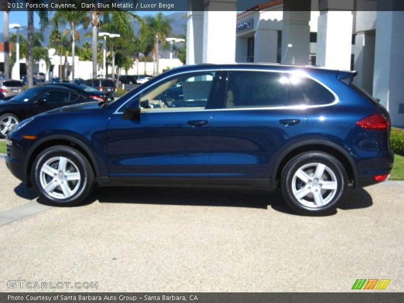 Dark Blue Metallic / Luxor Beige 2012 Porsche Cayenne