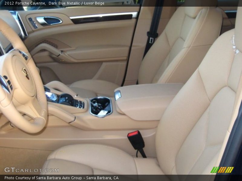 Dark Blue Metallic / Luxor Beige 2012 Porsche Cayenne