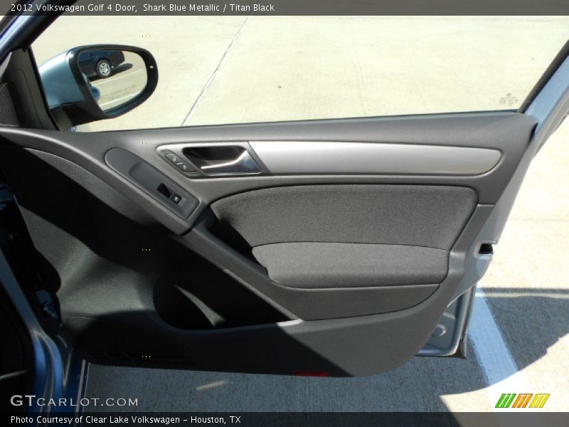 Shark Blue Metallic / Titan Black 2012 Volkswagen Golf 4 Door