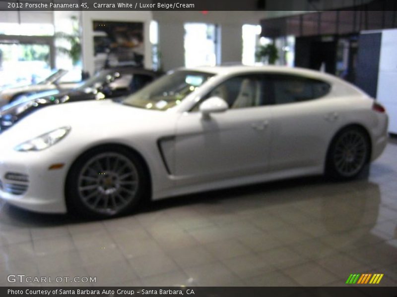 Carrara White / Luxor Beige/Cream 2012 Porsche Panamera 4S