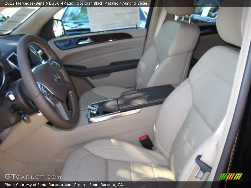 Obsidian Black Metallic / Almond Beige 2012 Mercedes-Benz ML 350 4Matic