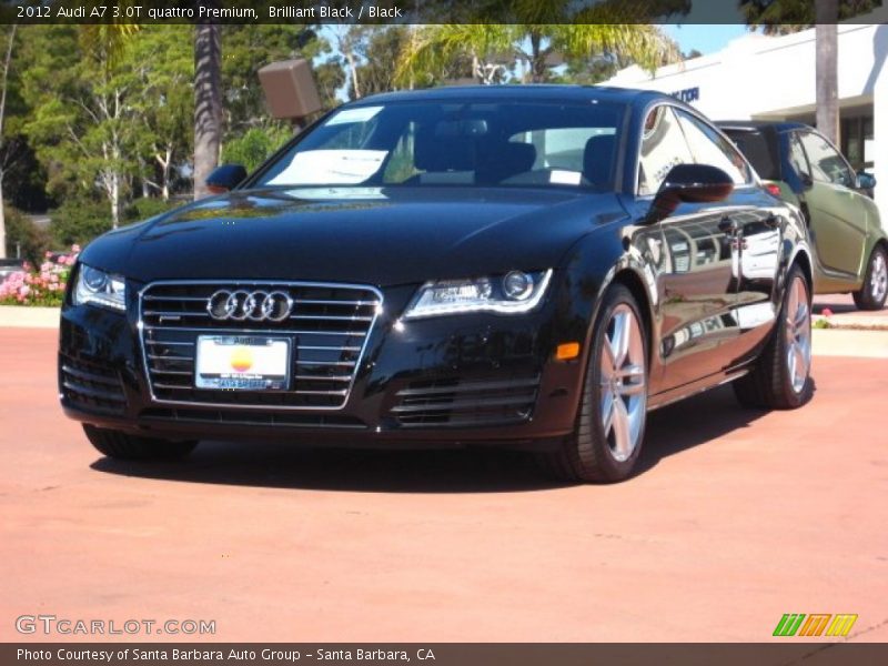 Brilliant Black / Black 2012 Audi A7 3.0T quattro Premium