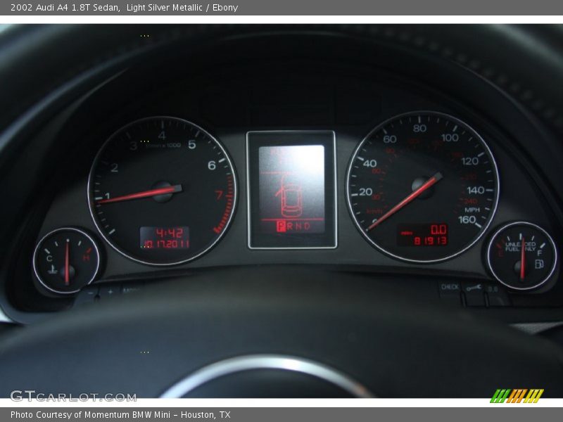 Light Silver Metallic / Ebony 2002 Audi A4 1.8T Sedan