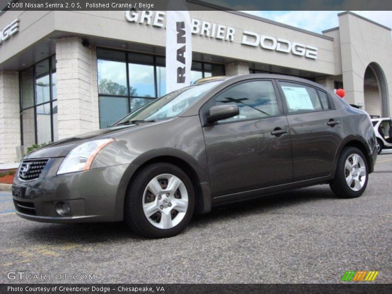 Polished Granite / Beige 2008 Nissan Sentra 2.0 S
