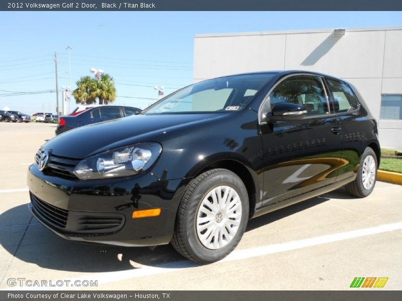 Black / Titan Black 2012 Volkswagen Golf 2 Door