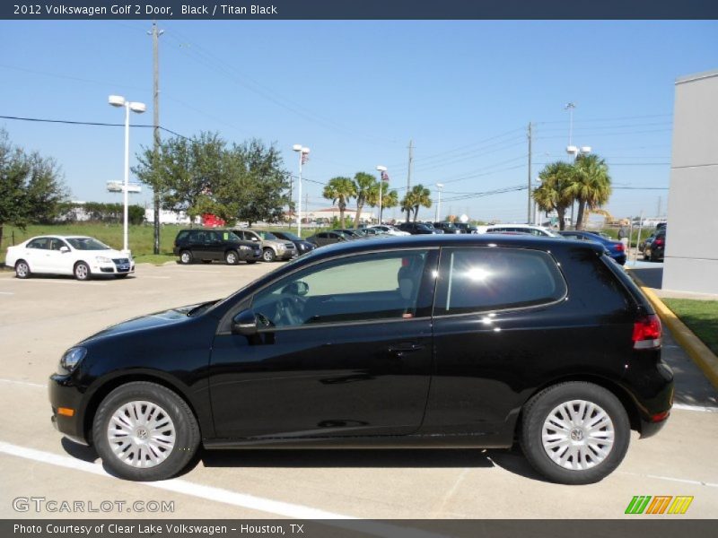 Black / Titan Black 2012 Volkswagen Golf 2 Door