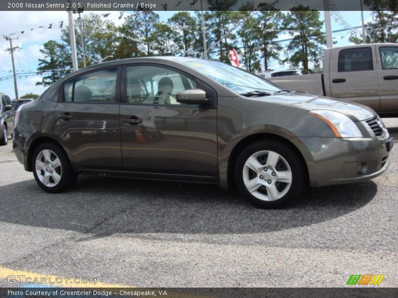 Polished Granite / Beige 2008 Nissan Sentra 2.0 S