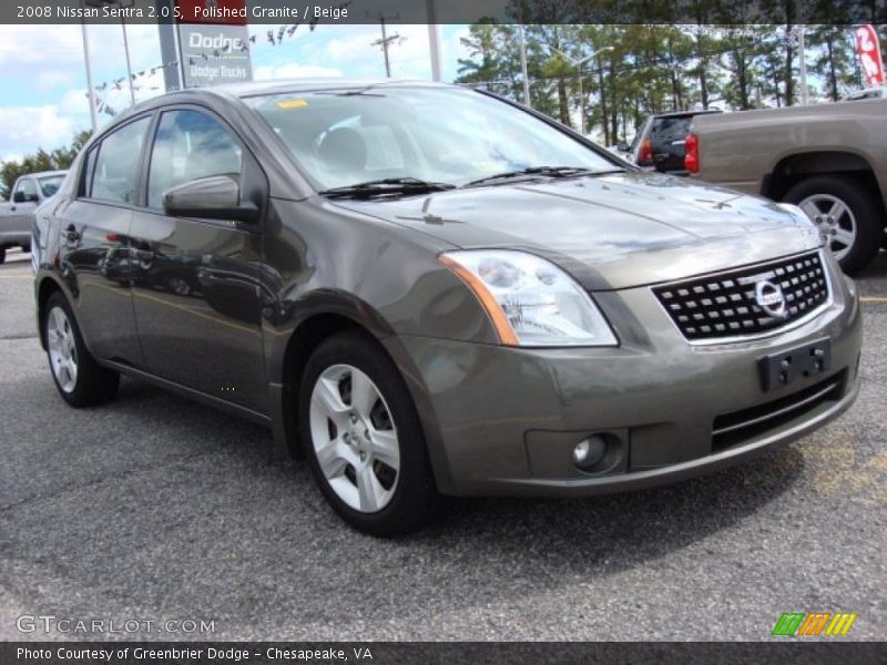 Polished Granite / Beige 2008 Nissan Sentra 2.0 S