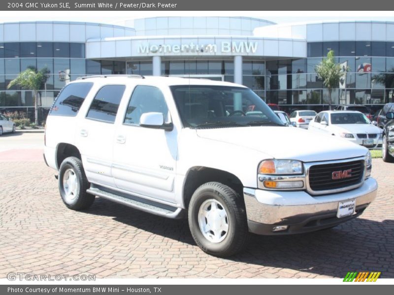 Summit White / Pewter/Dark Pewter 2004 GMC Yukon SLE